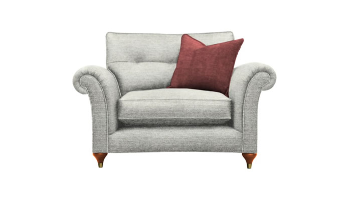 Parker Knoll Arlington Snuggler in Silver